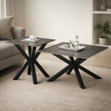 Couchtisch >Janin< (2er-Set) Steinoptik-grau /...