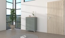 Kommode >Bari< (inkl. Füße) in Schilf supermatt - 78x110x41cm (BxHxT)