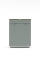 Kommode >Bari< (inkl. Füße) in Schilf supermatt - 78x110x41cm (BxHxT)