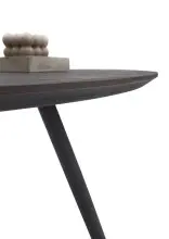 Esstisch >Joe< in Teak, schwarz, Teak, Metall -...