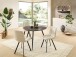 Esstisch >Joe< in Teak, schwarz, Teak, Metall - 111x78x108cm (BxHxT)