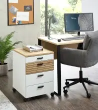 Rollcontainer >Glenn< in Weiß / Artisan...