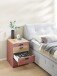 Rollcontainer >Glenn< in Rusty Red / Artisan Eiche Dekor, MDF - 45x66x55 (BxHxT)