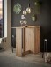 Bartisch >Anett< in Artisan Eiche inkl. Apotheker-Schrank - 105x101x52cm (BxHxT)