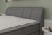 Boxspringbett >PlushEvo< in Anthrazit - 190x108x216 (BxHxT)