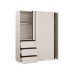Schwebetürenschrank >WINN 2< in Sandfarbig - 170,3x200,5x61,2cm (BxHxT)