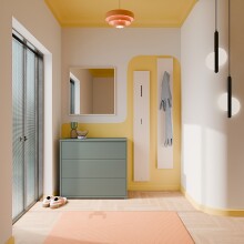 Kommode >ALICE SPRINGS< in Salbeifarbig - 94,8x83,1x41,5cm (BxHxT)