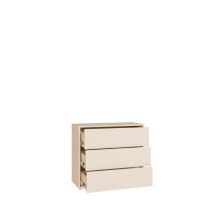 Kommode >ALICE SPRINGS< in Sandfarbig - 94,8x83,1x41,5cm (BxHxT)