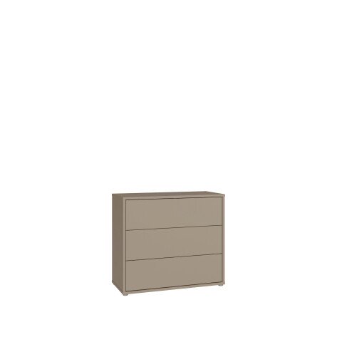 Kommode >ALICE SPRINGS< in Taupe - 94,8x83,1x41,5cm (BxHxT)