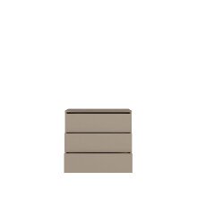 Kommode >ALICE SPRINGS< in Taupe - 94,8x83,1x41,5cm (BxHxT)
