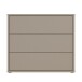 Kommode >ALICE SPRINGS< in Taupe - 94,8x83,1x41,5cm (BxHxT)