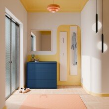 Kommode >ALICE SPRINGS< in Nachtblau - 94,8x83,1x41,5cm (BxHxT)