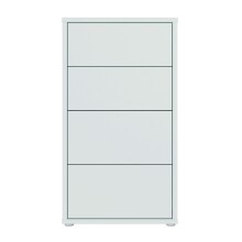 Schubkastenkommode >ALICE SPRINGS< in Secret grey - 54,8x99,1x34,9cm (BxHxT)