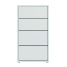 Schubkastenkommode >ALICE SPRINGS< in Secret grey - 54,8x99,1x34,9cm (BxHxT)
