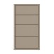 Schubkastenkommode >ALICE SPRINGS< in Taupe - 54,8x99,1x34,9cm (BxHxT)