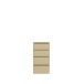 Schubkastenkommode >ALICE SPRINGS< in Buttergelb - 54,8x99,1x34,9cm (BxHxT)