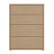 Schubkastenkommode >ALICE SPRINGS< Elegancia Eiche Dekor - 74,5x99,1x34,9cm (BxHxT)