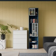 Schubkastenkommode >ALICE SPRINGS< in Secret grey - 74,5x99,1x34,9cm (BxHxT)