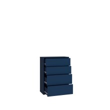 Schubkastenkommode >ALICE SPRINGS< in Nachtblau - 74,5x99,1x34,9cm (BxHxT)