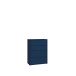 Schubkastenkommode >ALICE SPRINGS< in Nachtblau - 74,5x99,1x34,9cm (BxHxT)
