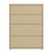 Schubkastenkommode >ALICE SPRINGS< in Buttergelb - 74,5x99,1x34,9cm (BxHxT)