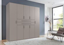 Drehtürenschrank >DIGIT< in SAHARAGRAU -...