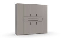 Drehtürenschrank >DIGIT< in SAHARAGRAU -...