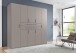 Drehtürenschrank >DIGIT< in SAHARAGRAU - 225x208x58cm (BxHxT)