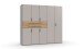 Drehtürenschrank >DIGIT< in KASCHMIR /  ARTISAN EICHE DEKOR - 225x208x58 (BxHxT)