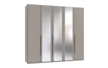 Drehtürenschrank >LONDON< in SAHARAGRAU +...