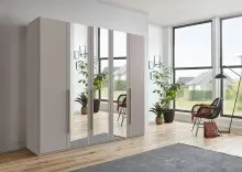 Drehtürenschrank >LONDON< in SAHARAGRAU +...