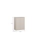 Kommode >ALICE SPRINGS< in sandfarbig - 74,5x99,1x41,5cm (BxHxT)