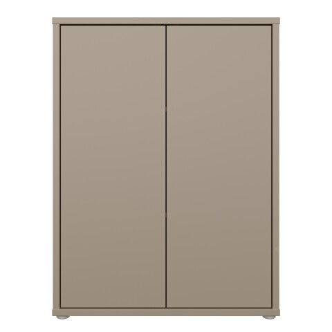 Kommode >ALICE SPRINGS< in Taupe - 74,5x99,1x41,5cm (BxHxT)