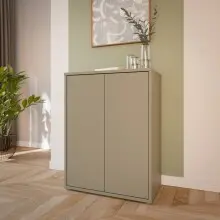 Kommode >ALICE SPRINGS< in Taupe - 74,5x99,1x41,5cm...