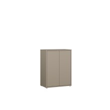 Kommode >ALICE SPRINGS< in Taupe - 74,5x99,1x41,5cm (BxHxT)