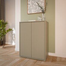 Kommode >ALICE SPRINGS< in Taupe - 74,5x99,1x41,5cm...