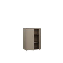 Kommode >ALICE SPRINGS< in Taupe - 74,5x99,1x41,5cm (BxHxT)