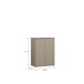 Kommode >ALICE SPRINGS< in Taupe - 74,5x99,1x41,5cm (BxHxT)