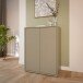 Kommode >ALICE SPRINGS< in Taupe - 74,5x99,1x41,5cm (BxHxT)