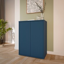 Kommode >ALICE SPRINGS< in Nachtblau - 74,5x99,1x41,5cm (BxHxT)