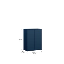 Kommode >ALICE SPRINGS< in Nachtblau - 74,5x99,1x41,5cm (BxHxT)