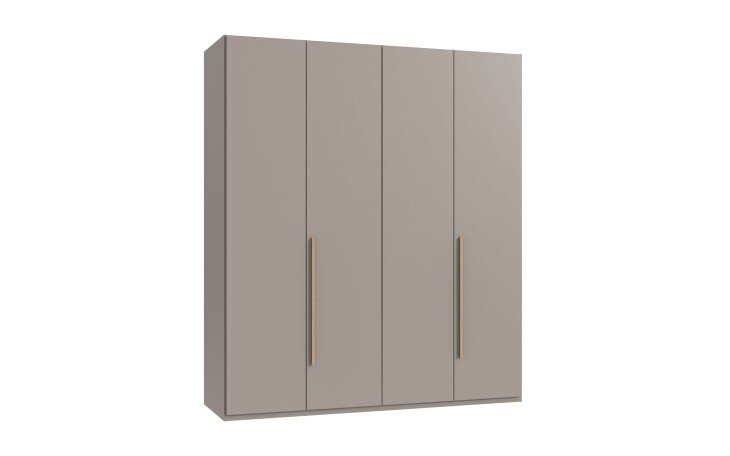 Drehtürenschrank >LONDON< SAHARAGRAU / ARTISAN EICHE DEKOR - 180x208x58cm (BxHxT)