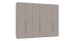 Drehtürenschrank >LONDON< SAHARAGRAU + ARTISAN EICHE DEKOR - 270x208x58cm (BxHxT)