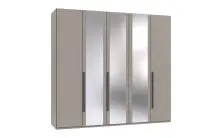 Drehtürenschrank >LONDON< in SAHARAGRAU /...
