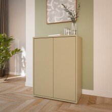 Kommode >ALICE SPRINGS< in Buttergelb - 74,5x99,1x41,5cm (BxHxT)