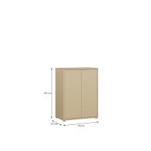 Kommode >ALICE SPRINGS< in Buttergelb - 74,5x99,1x41,5cm (BxHxT)