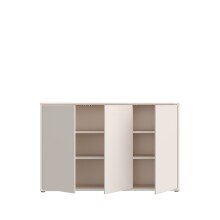 Sideboard >ALICE SPRINGS< in Sandfarbig - 154,2x99,1x34,9cm (BxHxT)