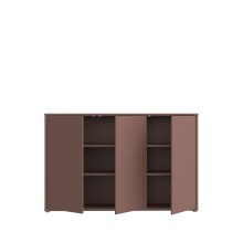 Sideboard >ALICE SPRINGS< in Terrakottafarbig - 154,2x99,1x34,9cm (BxHxT)