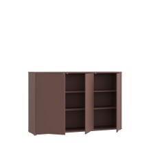 Sideboard >ALICE SPRINGS< in Terrakottafarbig - 154,2x99,1x34,9cm (BxHxT)