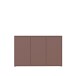 Sideboard >ALICE SPRINGS< in Terrakottafarbig - 154,2x99,1x34,9cm (BxHxT)